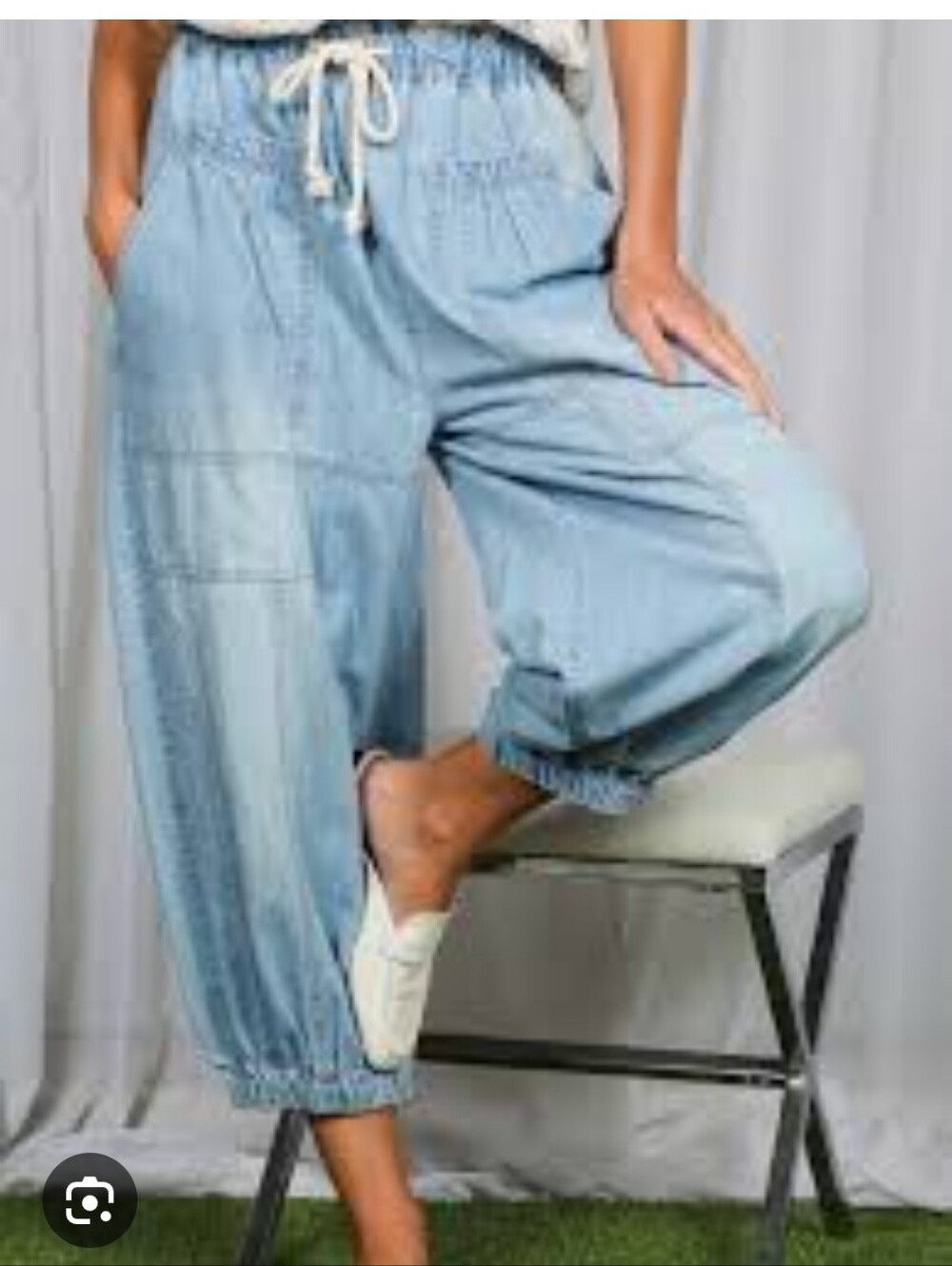 Free People Wide Crop Denim